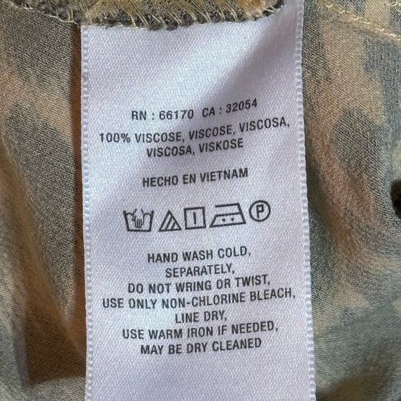 Anthropologie Cheetah Print Midi Skirt Size 8 - Picture 6 of 6